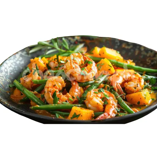 Sautéed Shrimp with String Beans